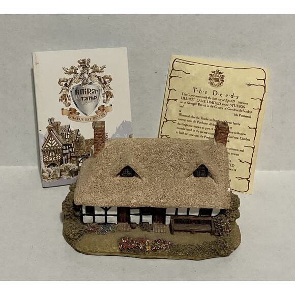 Vtg Collectible Izaak Walton Cottage House Village Sculpture by Lilliput Lane - Picture 1 of 15